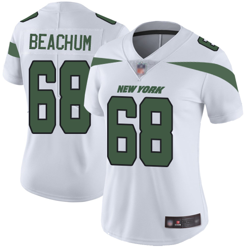 New York Jets Limited White Women Kelvin Beachum Road Jersey NFL Football #68 Vapor Untouchable->women nfl jersey->Women Jersey